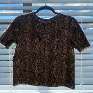 Snake print top